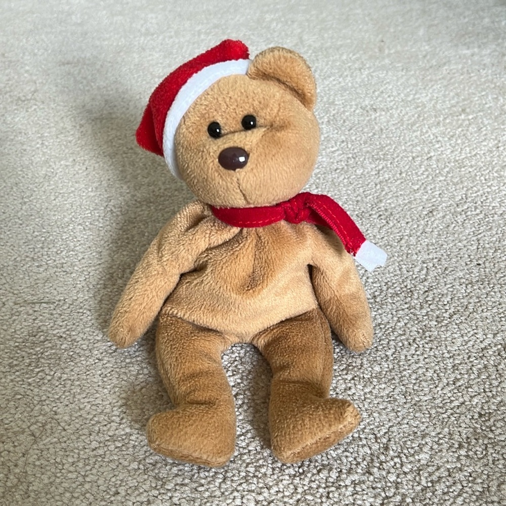 RARE Beanie Baby Christmas 1997 Teddy Style 4200 with Errors (no swing tag)